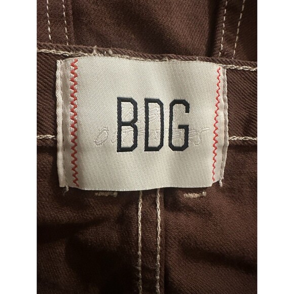 BDG Urban Outfitters Women's Brown Utility Cargo Jeans Size 32 Cacoon Fit Y2K - Picture 3 of 4